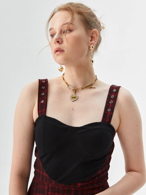 Professional Put Clothes on Model AI for Dress with Studio Model featuring Studio Model wearing Dress in Minimalist White Studio, Professional style.